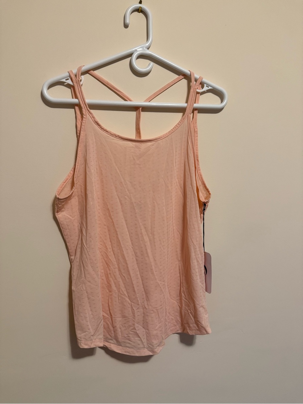 ZYIA Soft Peach T-Bar Double-Strap Tank